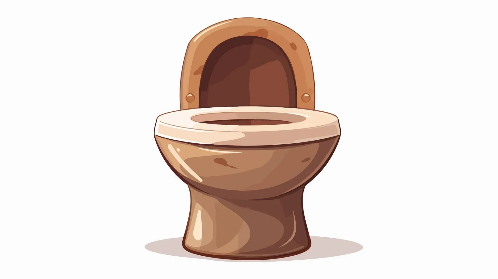 Amusing Toilet Front View Image — free download from Dotvec