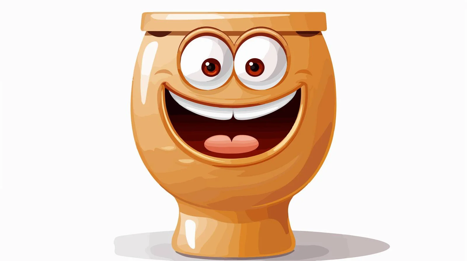 Whimsical Toilet Front View Image — free download from Dotvec
