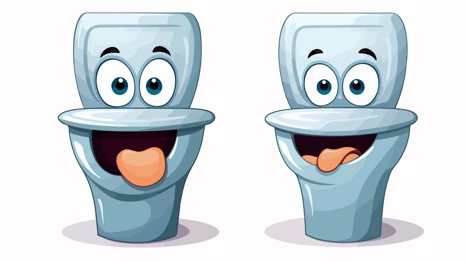 Quirky Toilet Front View Stock Image — free download from Dotvec