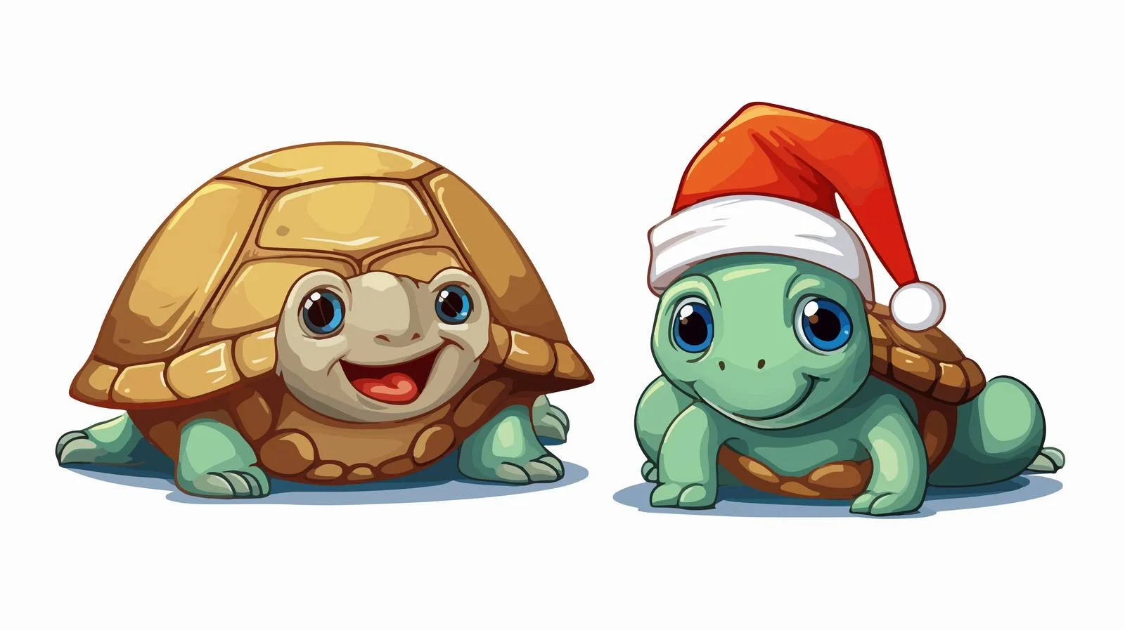 Adorable Holiday Sea Creatures — free download from Dotvec