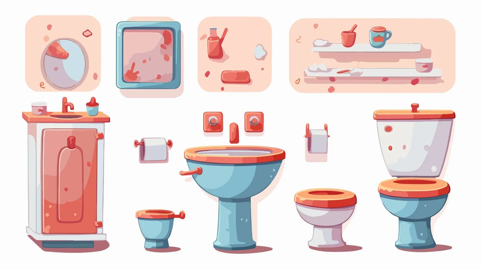Adorable Bathroom Sink Vector Artwork — free download from Dotvec
