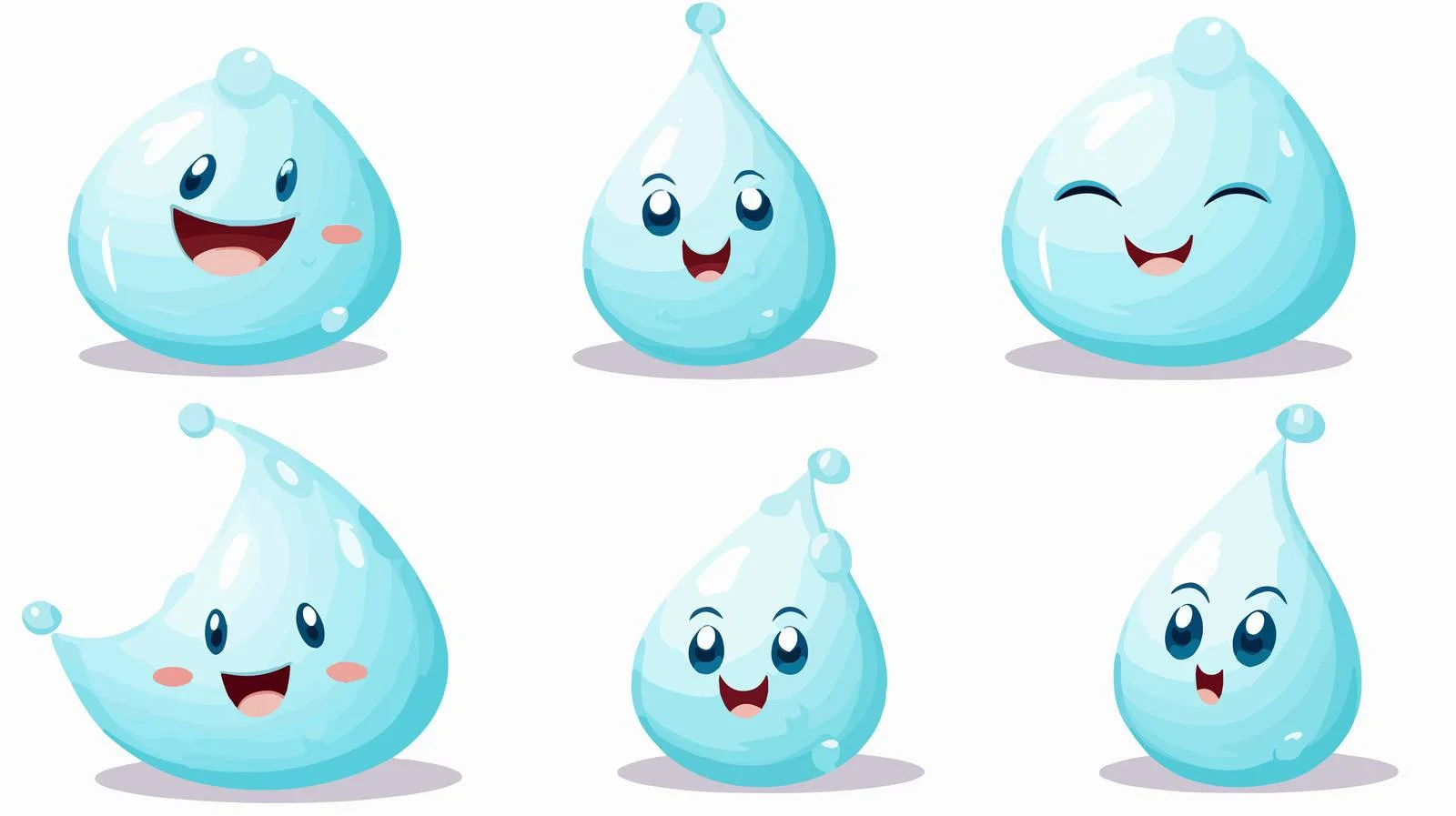 Adorable Droplet in Cheerful Motion — free download from Dotvec