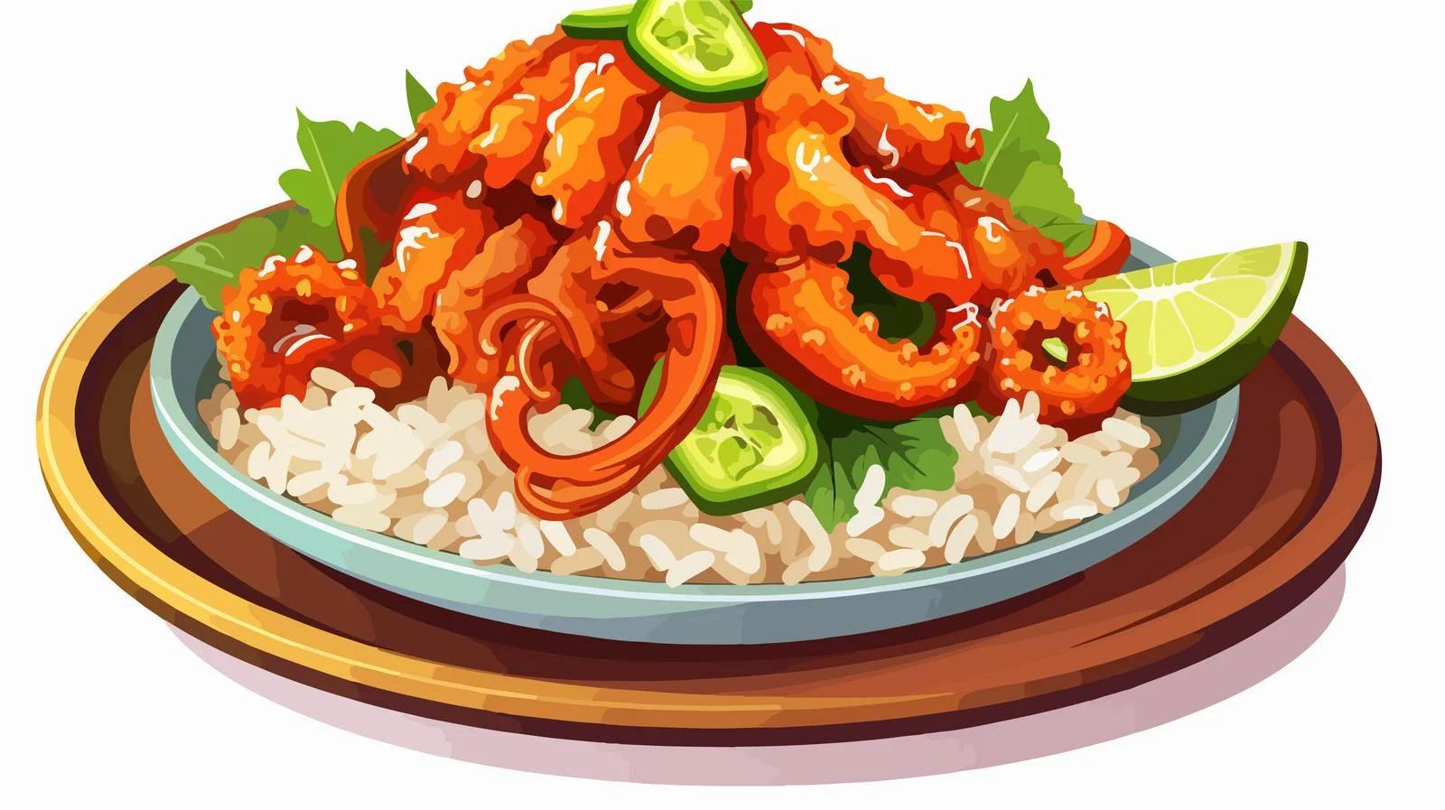 Traditional Squid Dish with Cute Presentation — free download from Dotvec
