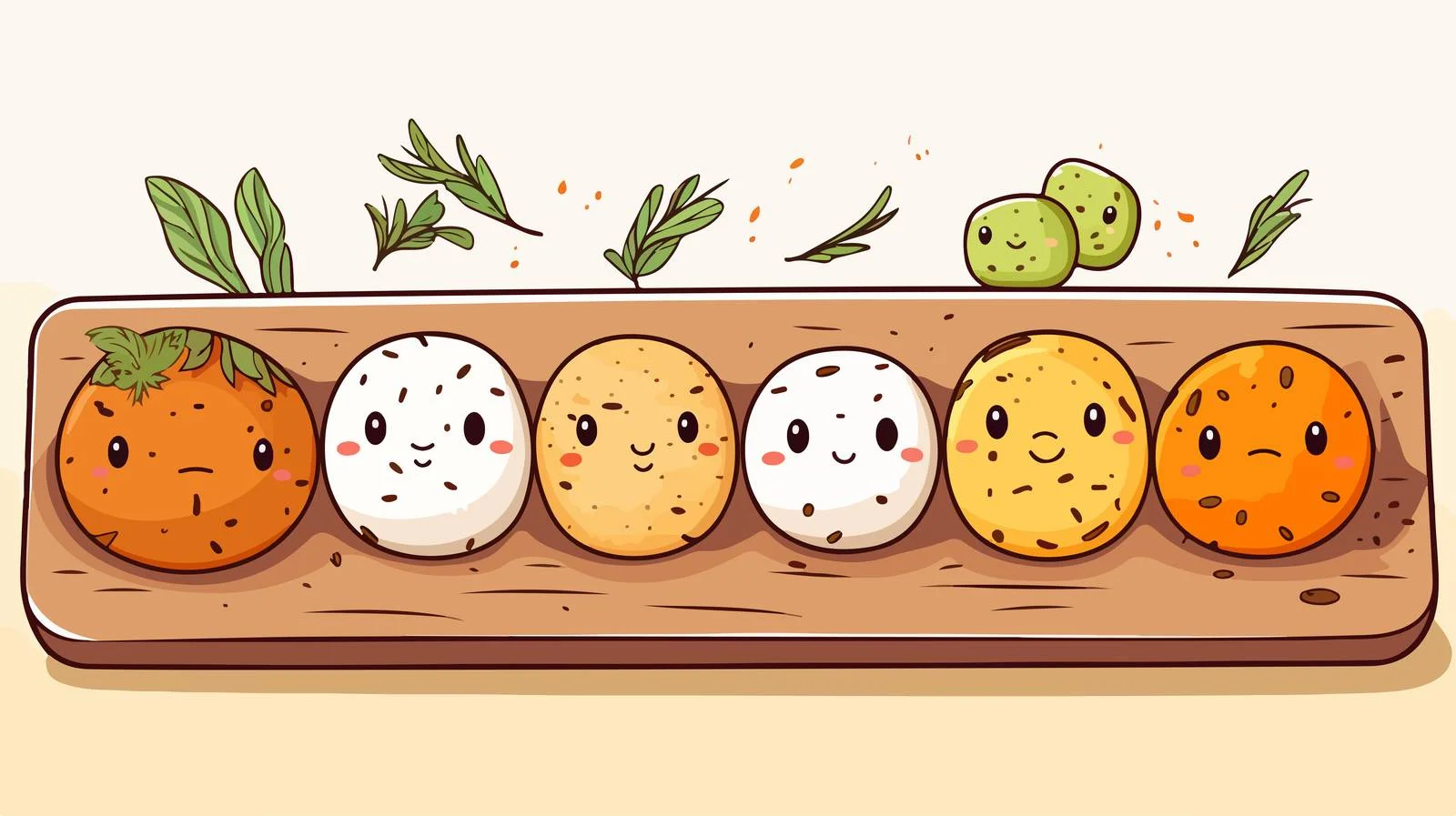 Delightful Herb Bread Display — free download from Dotvec