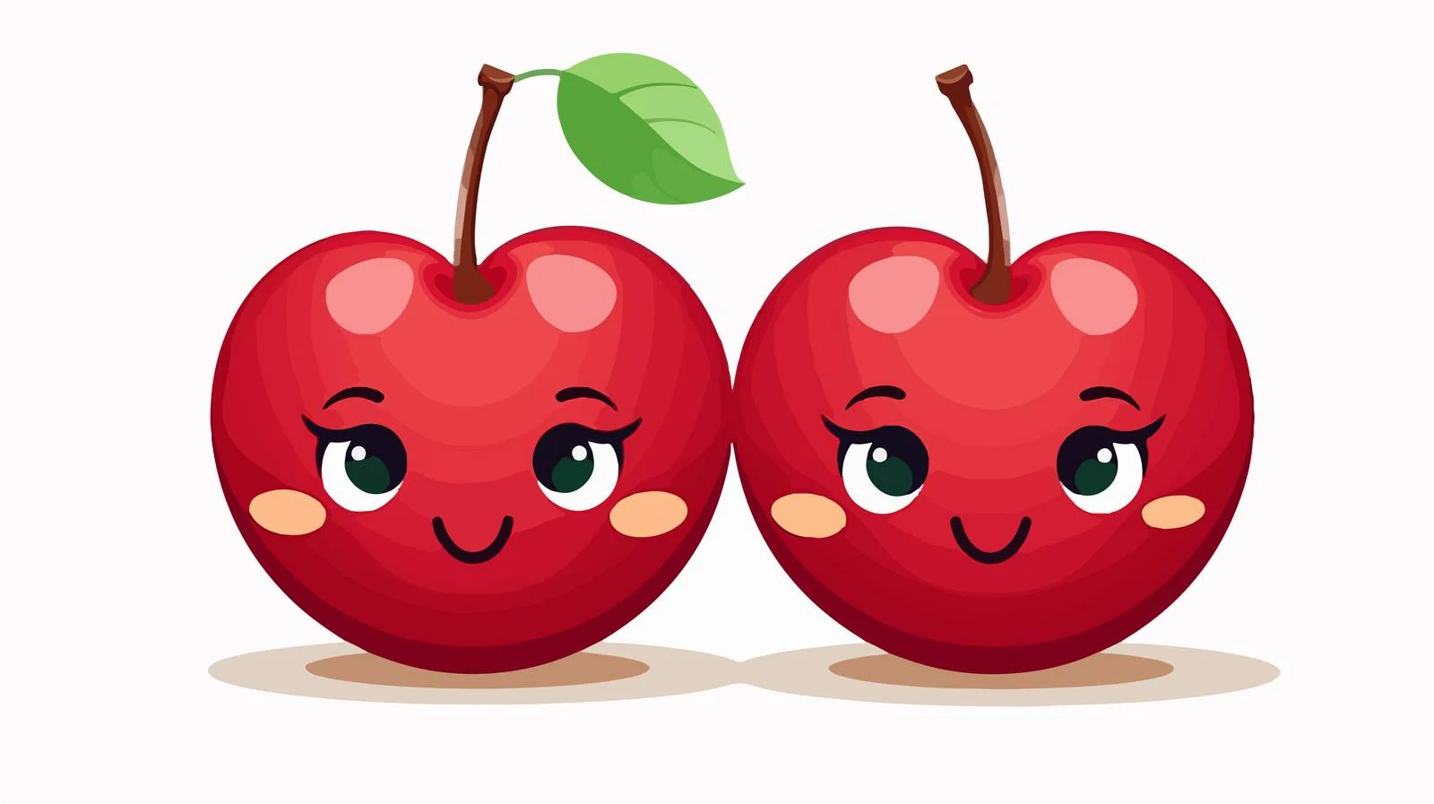 Charming Red Cherry Tart Decoration — free download from Dotvec