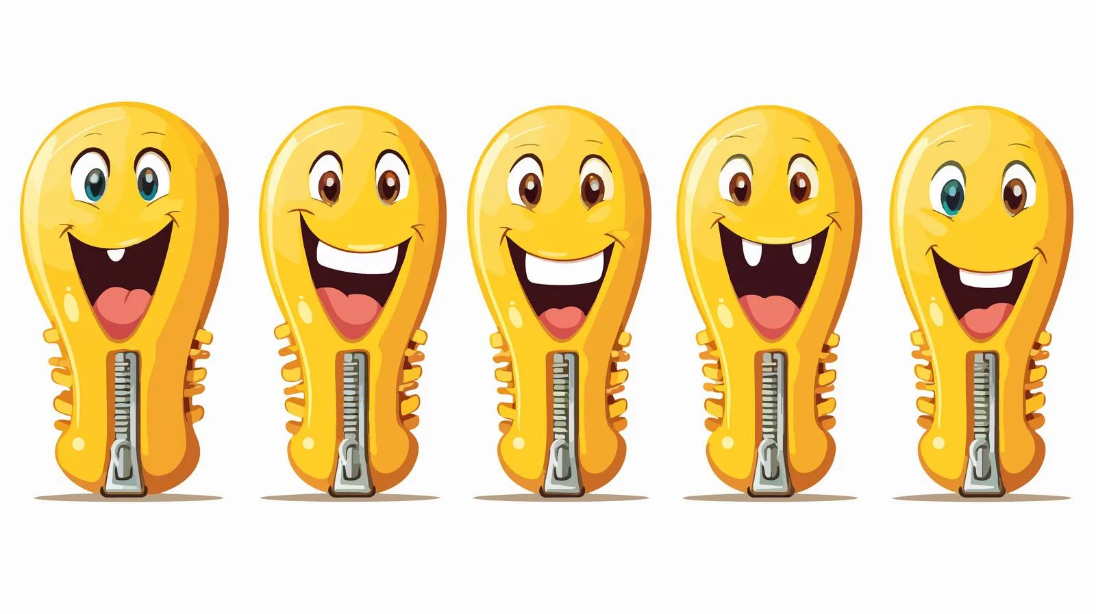 Adorable Zipper Character Vector Illustration — free download from Dotvec