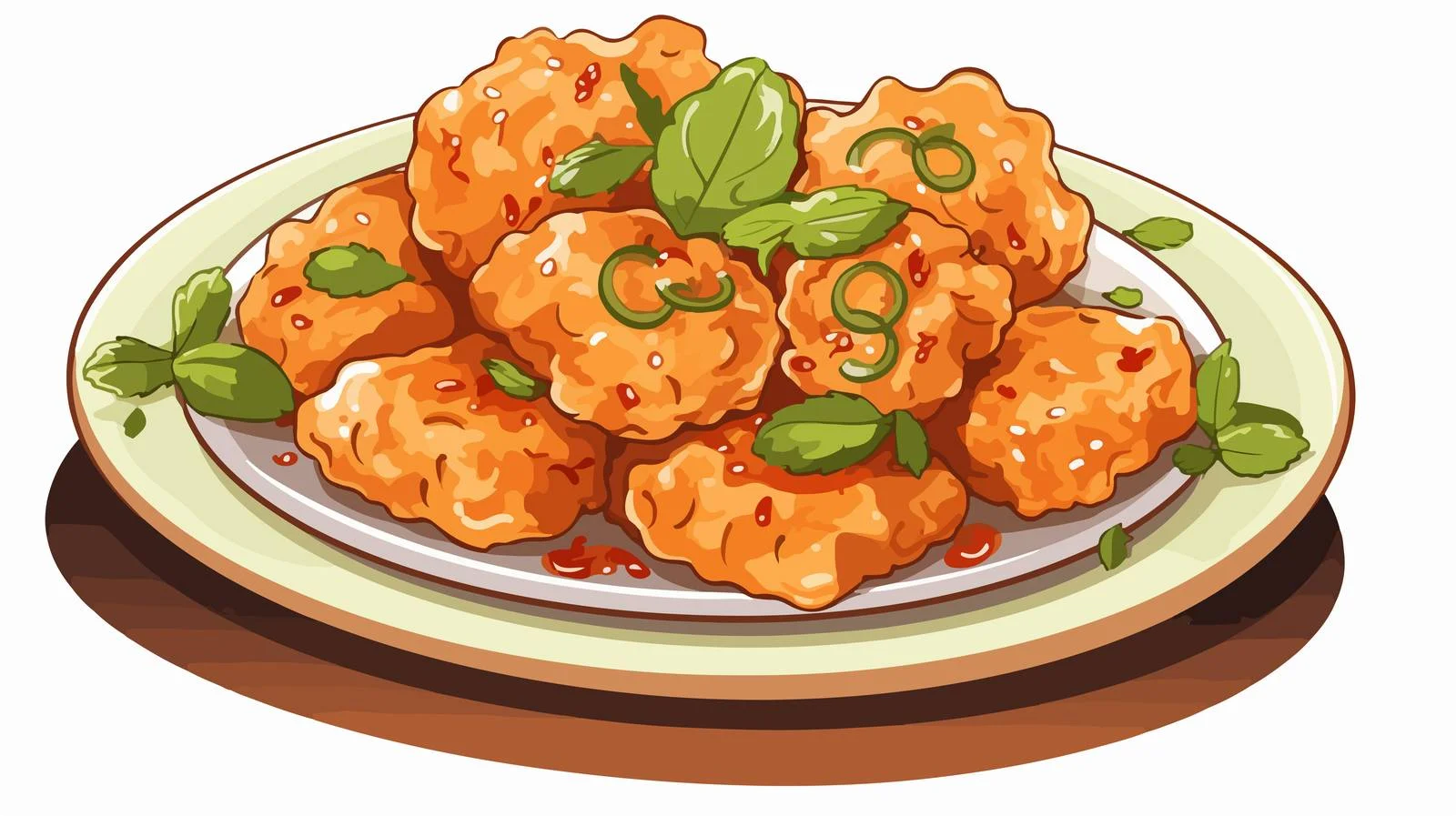 Delicious Indonesian Bakwan Udang Snack — free download from Dotvec