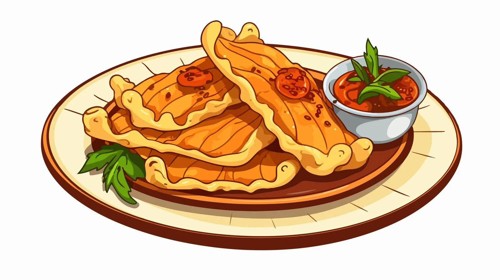 Delicious Indonesian Bakwan Udang Snack — free download from Dotvec