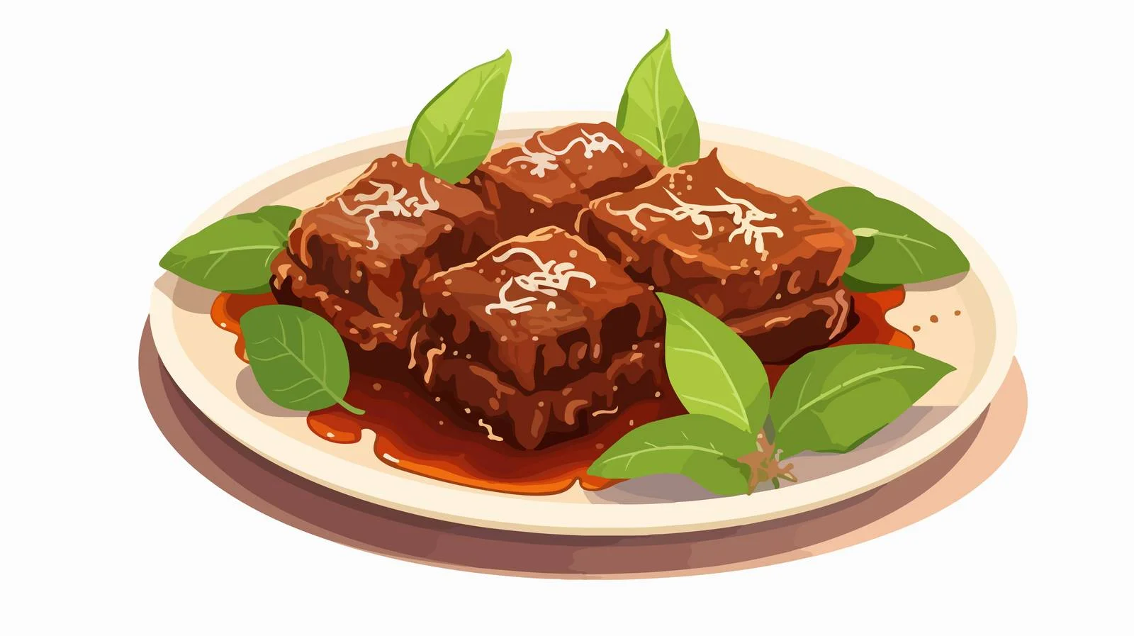 Delicious Rendang Recipe from Padang — free download from Dotvec