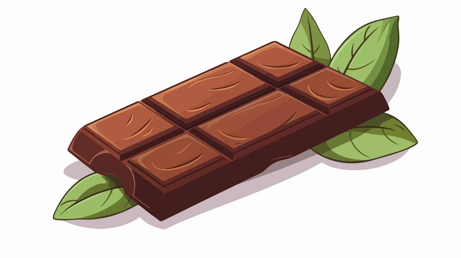Delicious Chocolate Bar with Cacao Bean — free download from Dotvec