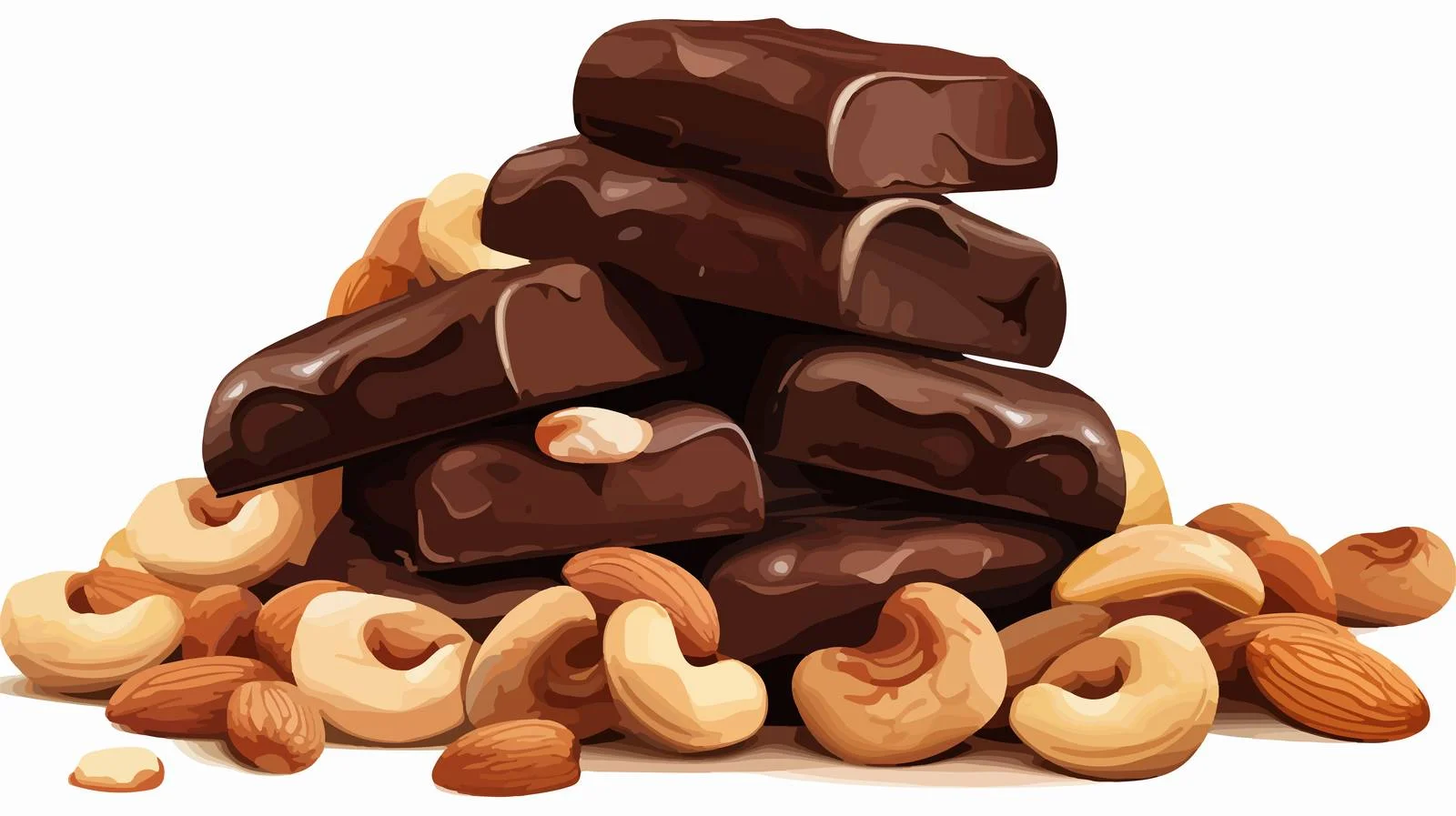 Delicious Chocolate Cashew with Nuts — free download from Dotvec