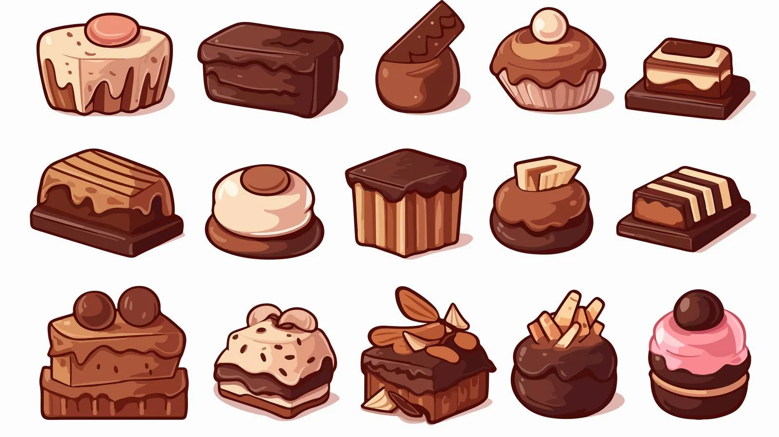 Chocolate Delight Vector Set — free download from Dotvec