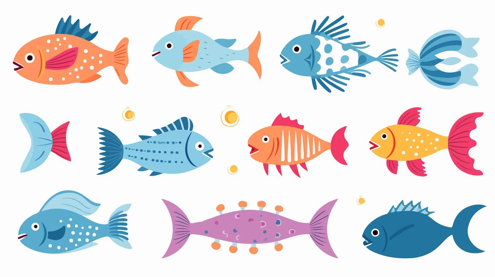 Adorable Oceanic Marine Life — free download from Dotvec