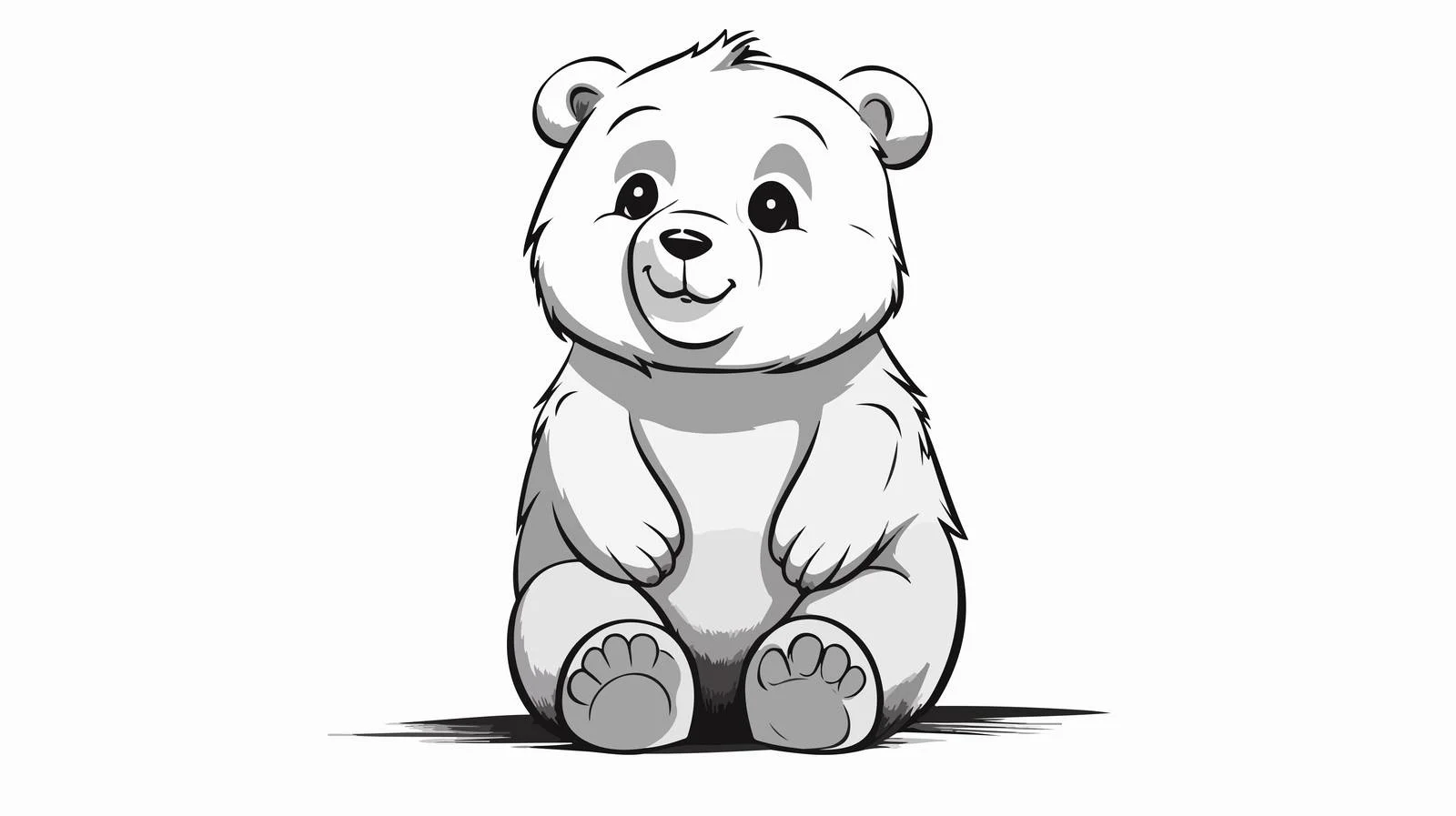 Adorable Bear Doodle Sketch — free download from Dotvec