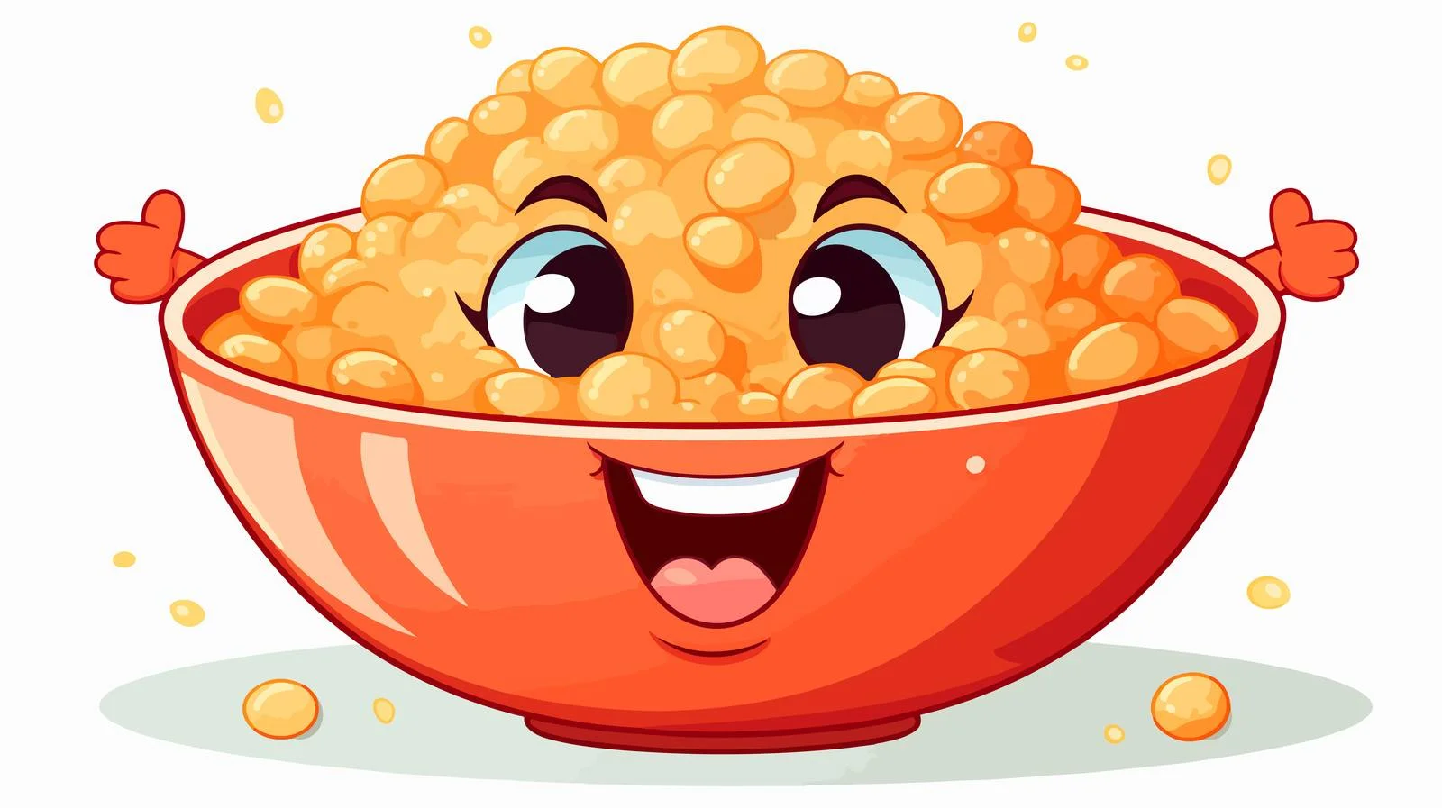 Adorable Cereal Cartoon Character Vector Illustration — free download from Dotvec