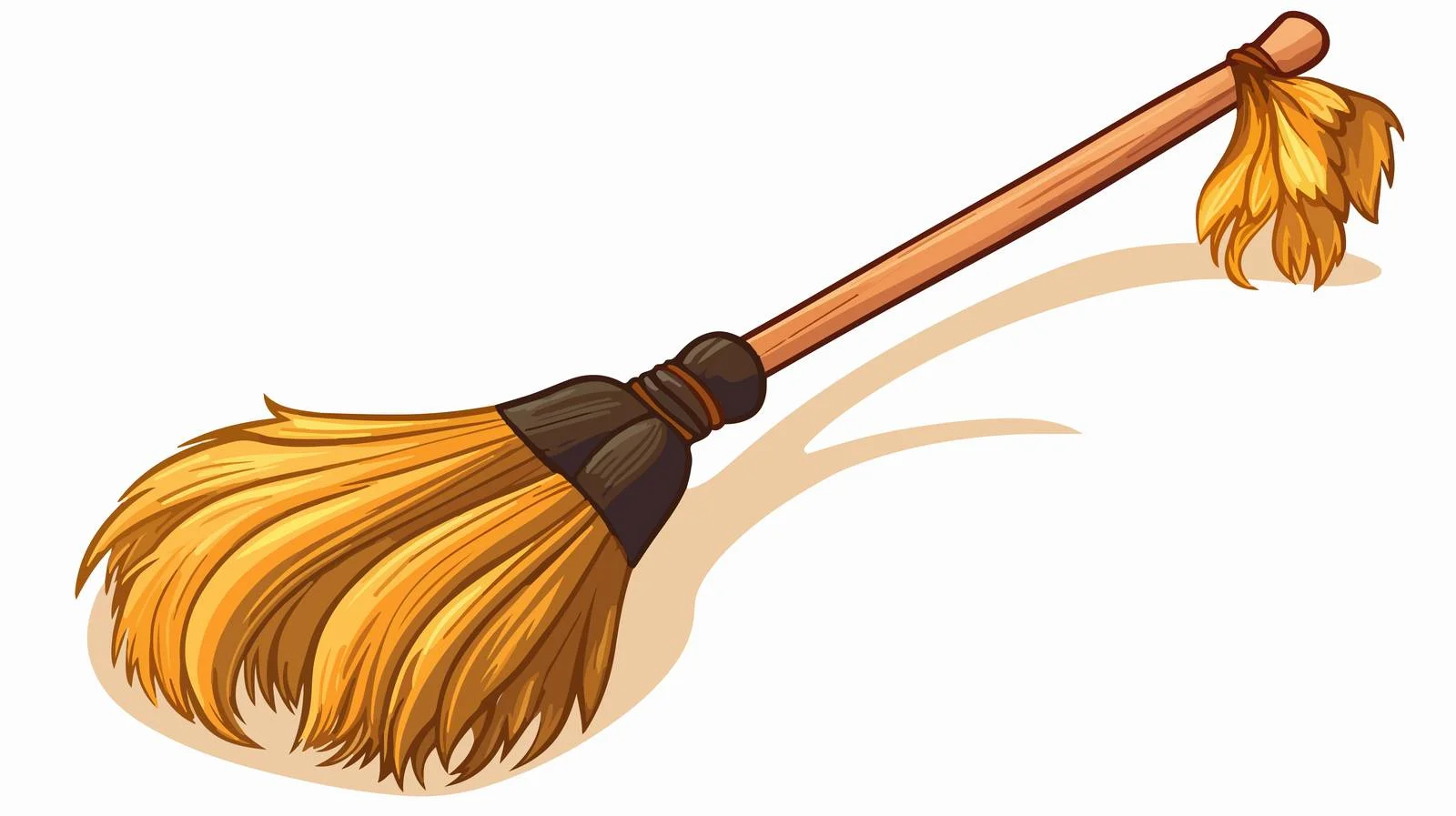 Vintage Style Broom Vector Illustration — free download from Dotvec