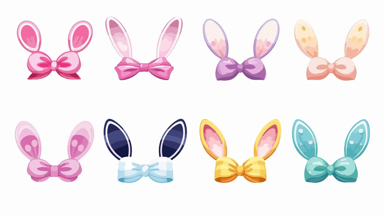 Bunny Ears Headband Collection — free download from Dotvec