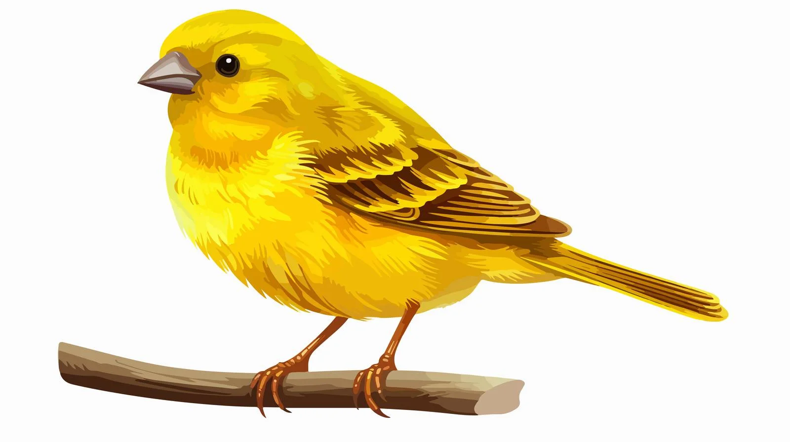 Charming Canary Bird Sketch — free download from Dotvec