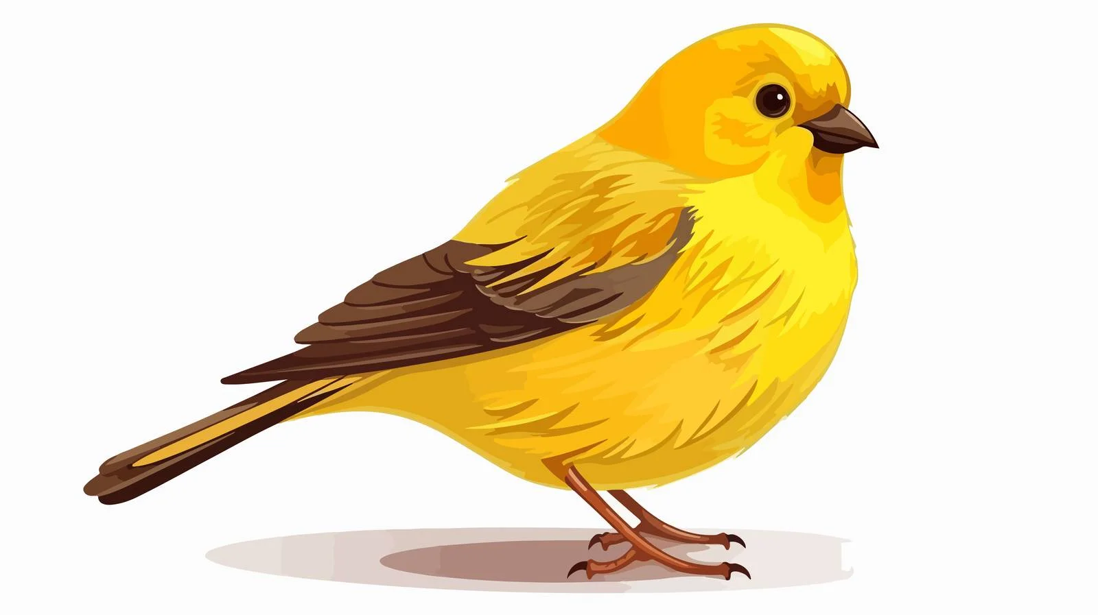 Hand-Drawn Cute Canary Bird Sketch – free songbird image from Dotvec