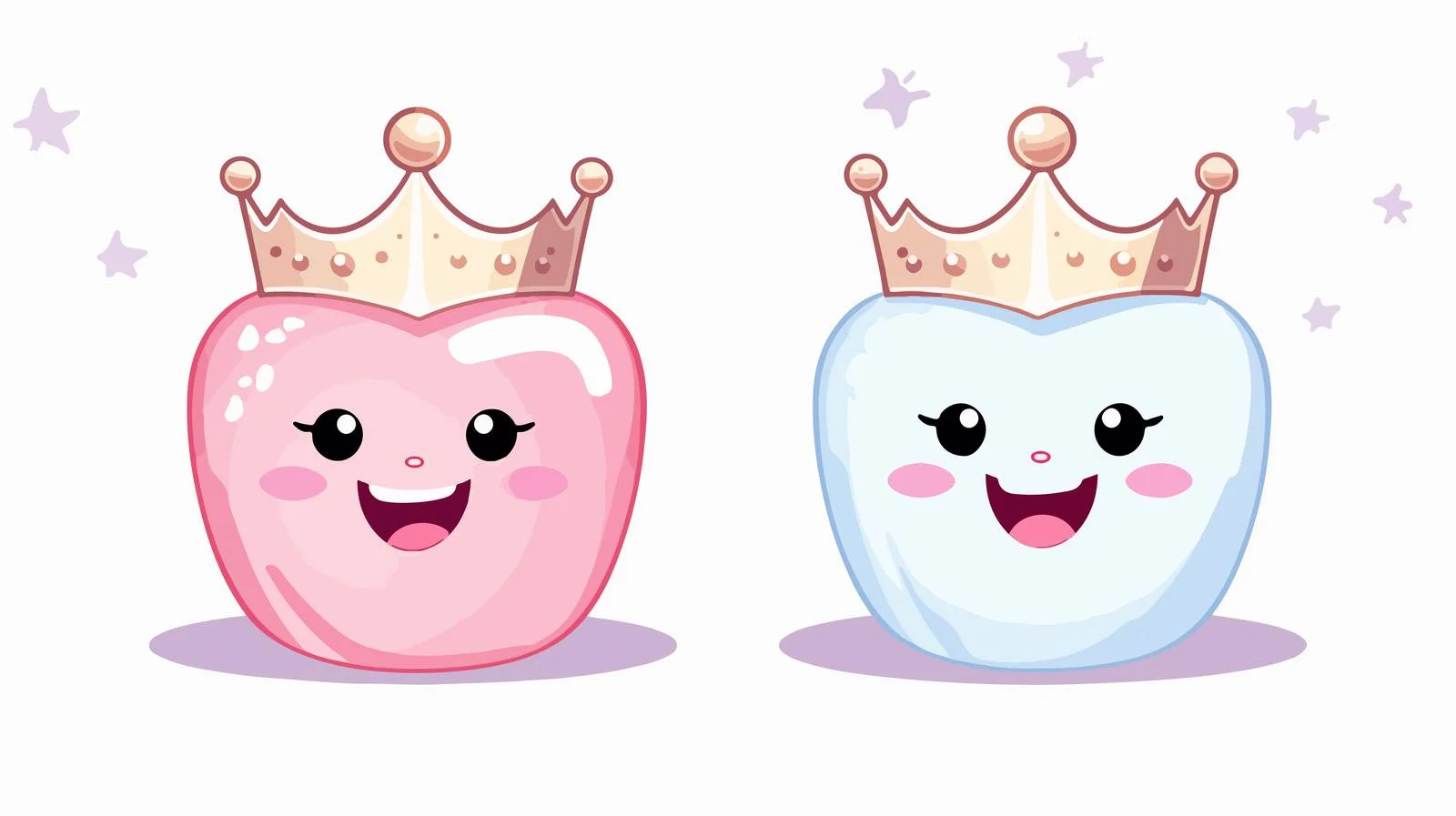 Adorable Milk Teeth with Bow Vector — free download from Dotvec