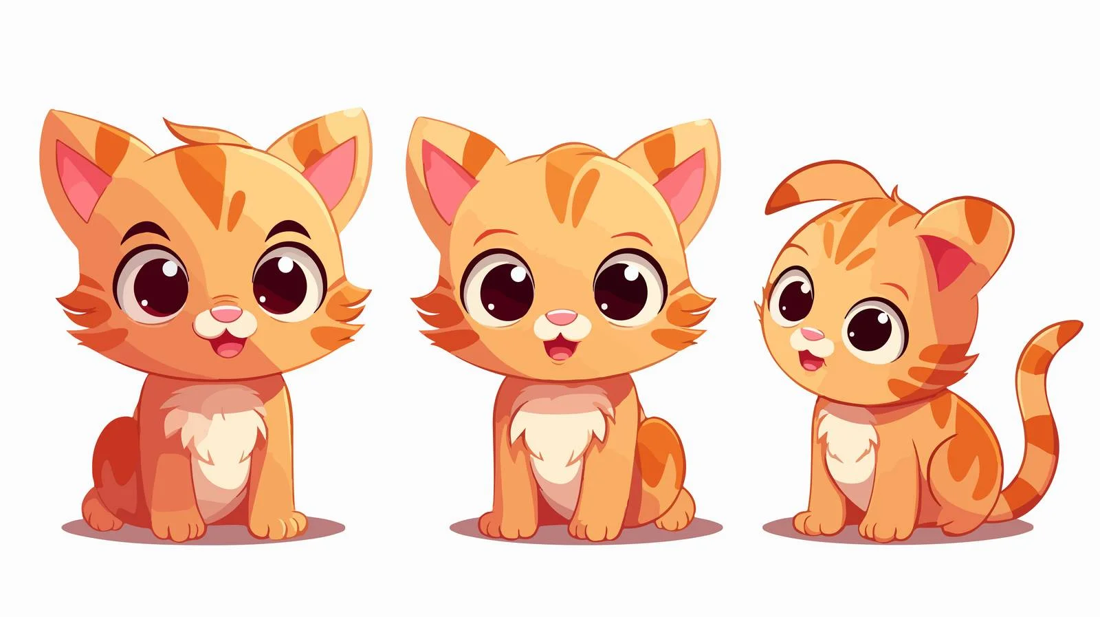 Adorable Cartoon Style Ginger Vector Illustration — free download from Dotvec