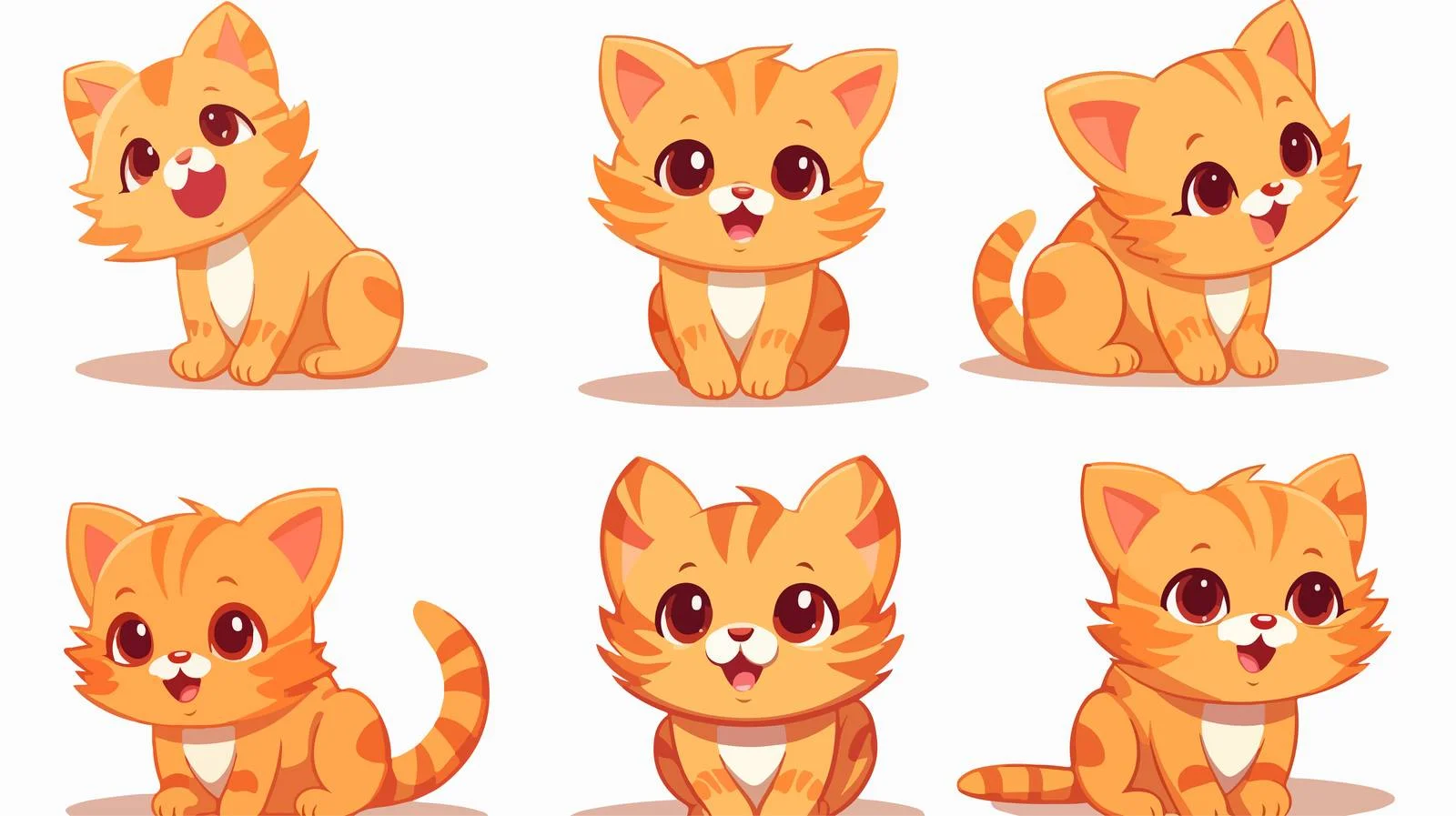 Charming Ginger Cartoon Vector Illustration — free download from Dotvec