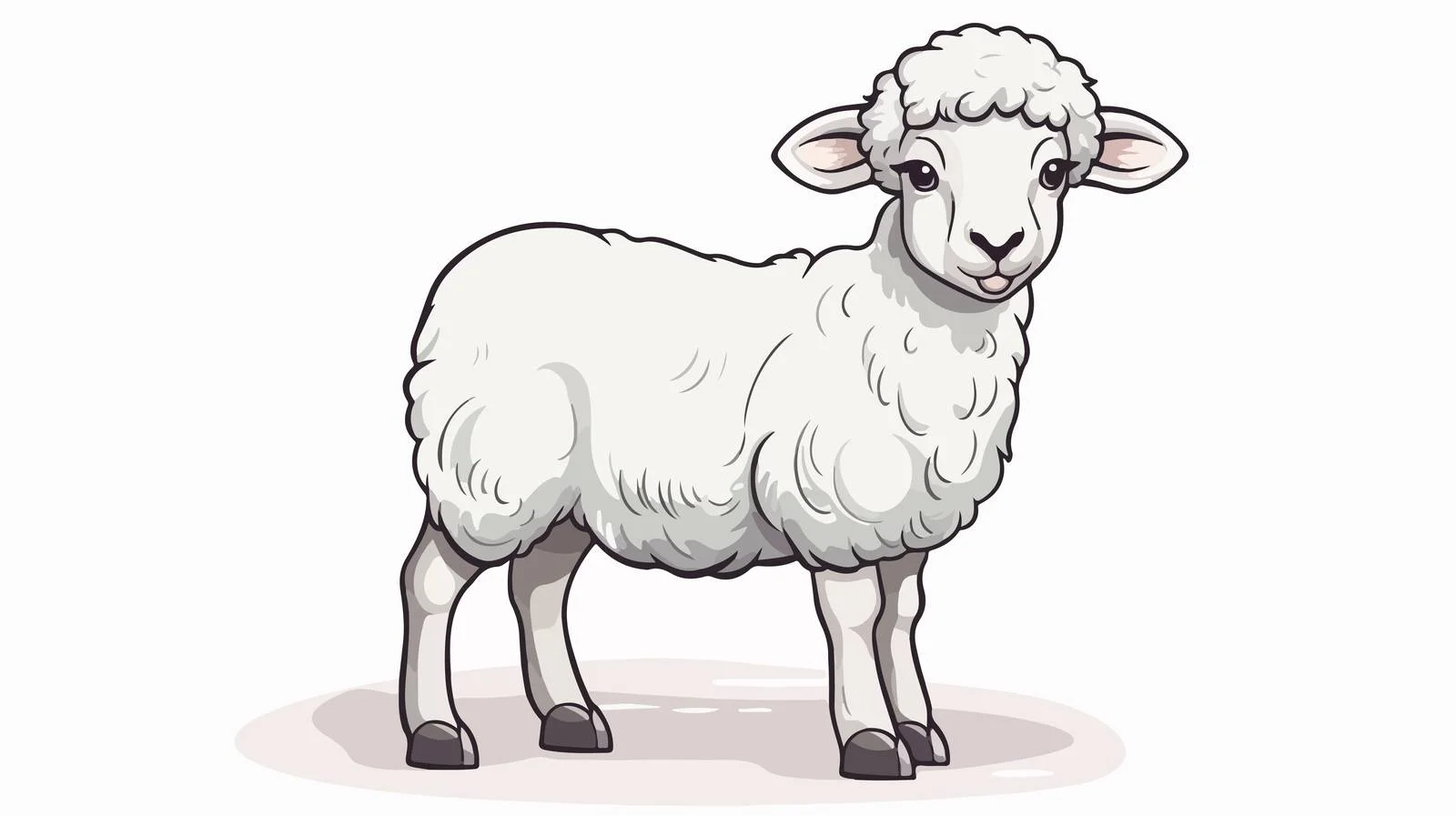 Adorable Lamb Doodle for Farming — free download from Dotvec