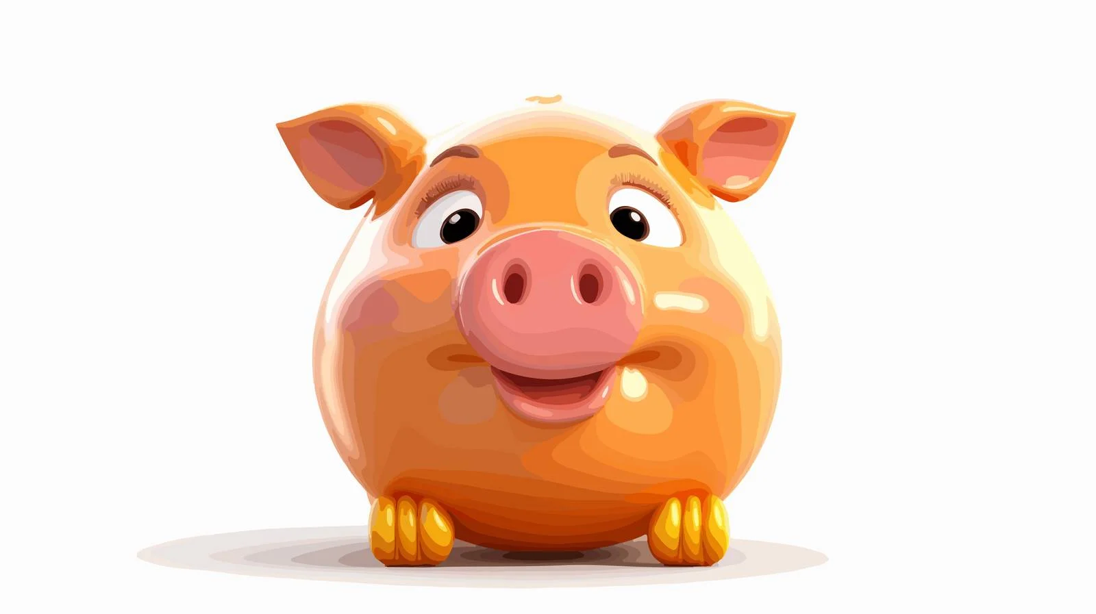 Adorable Piggy Bank for Gold Coins — free download from Dotvec