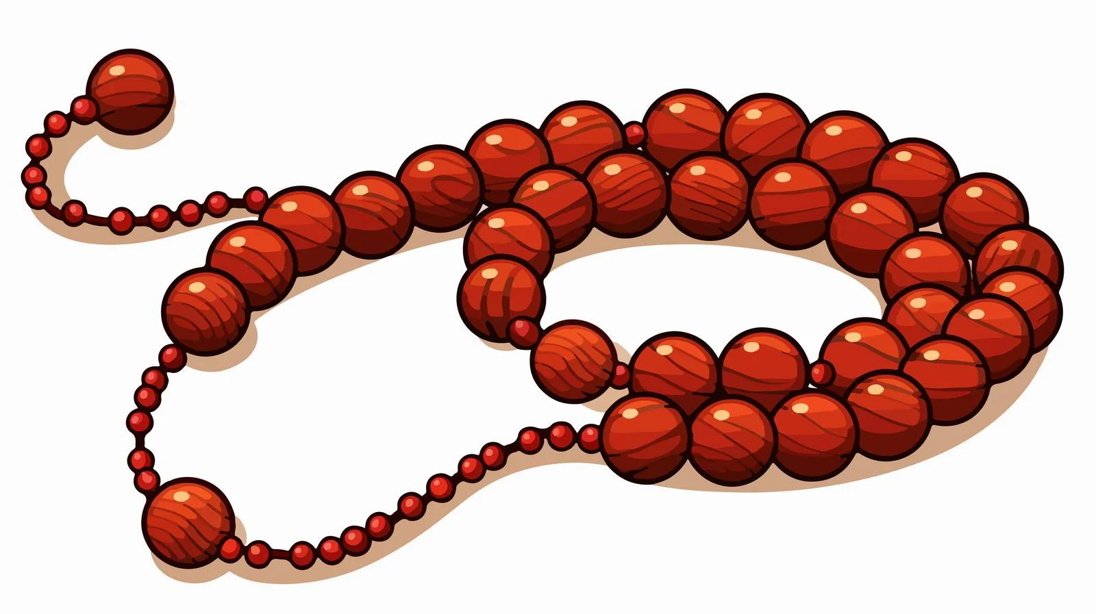 Prayer Beads Vector Illustration — free download from Dotvec