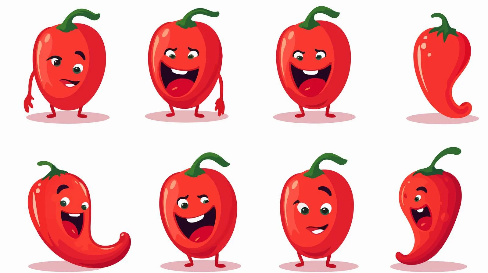 Vibrant Cartoon Red Chili Pepper Vector — free download from Dotvec