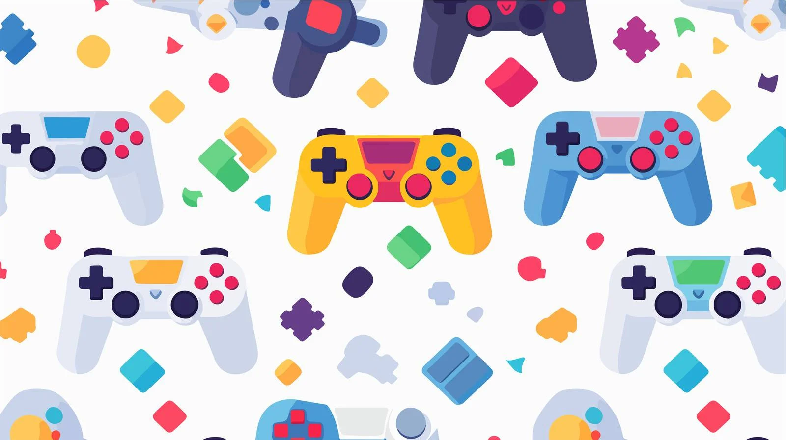 Pixel Game Style Pattern — free download from Dotvec