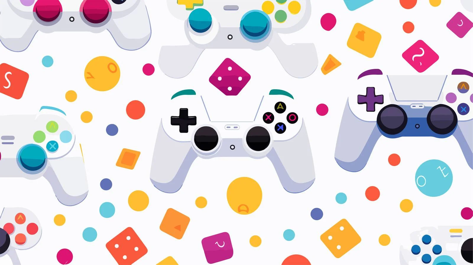 Pixel Game Seamless Abstract Pattern — free download from Dotvec