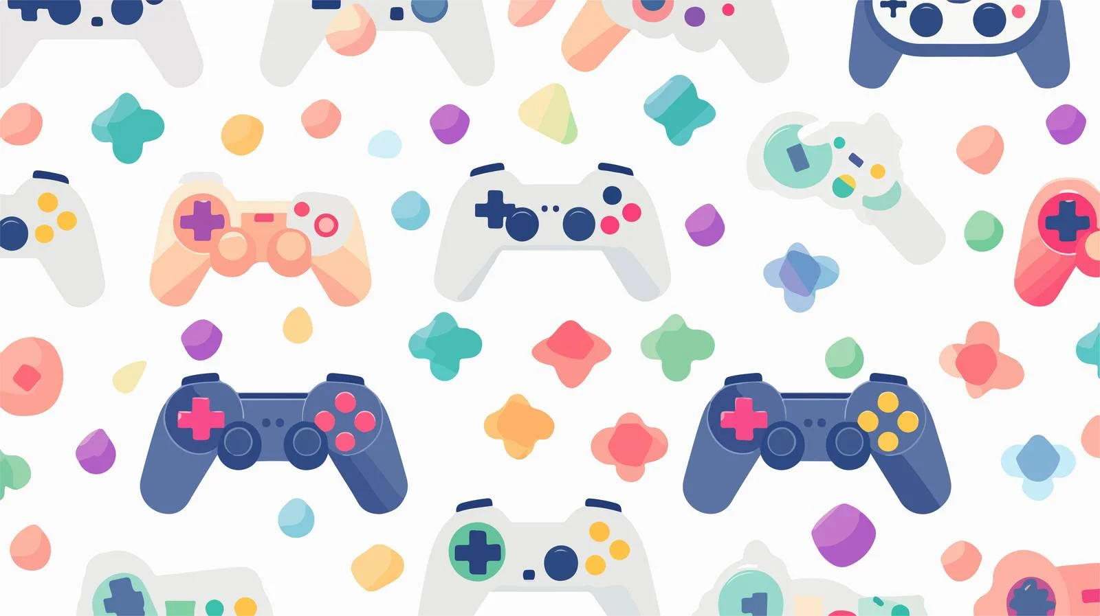 Pixel Game Style Abstract Pattern — free download from Dotvec