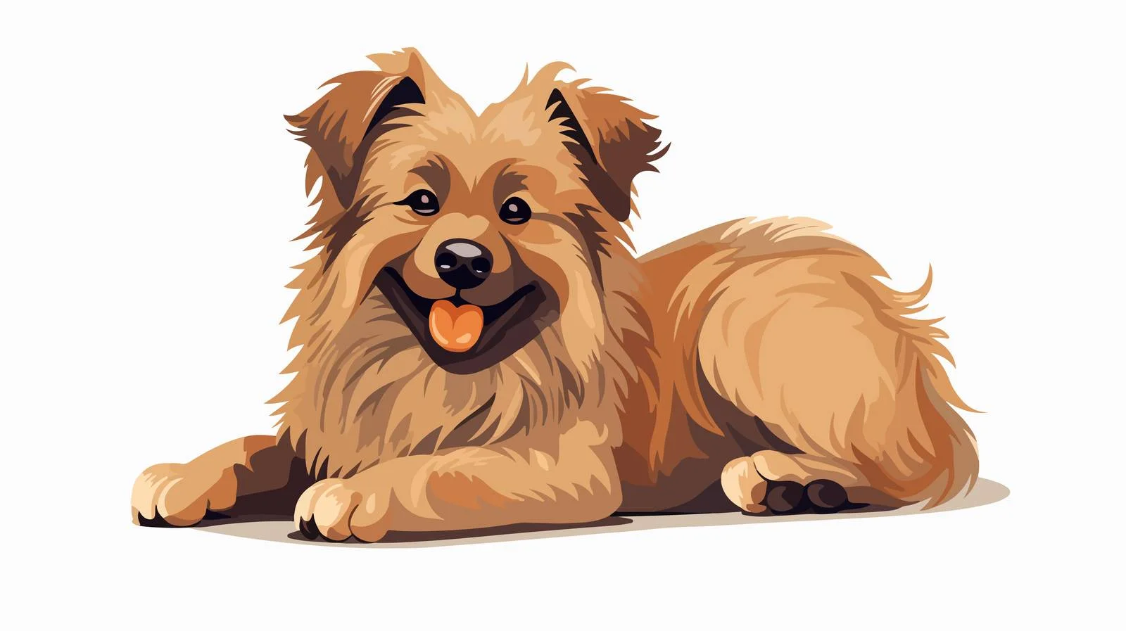 Adorable South Russian Shepherd Dog Portrait — free download from Dotvec