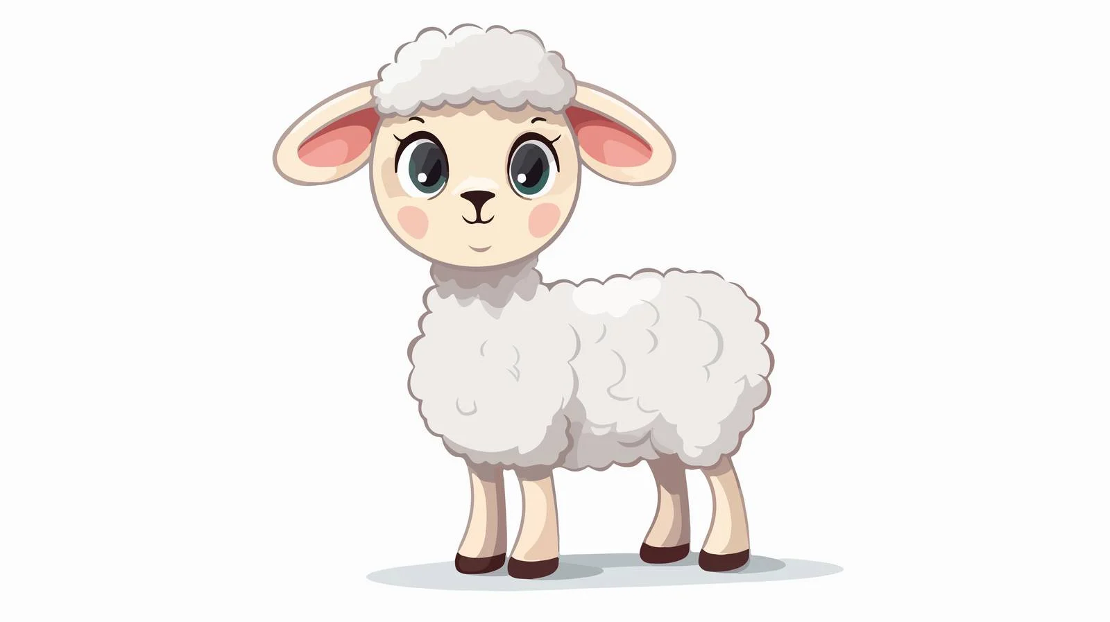 Adorable Sheep Lamb Cartoon Vector Illustration — free download from Dotvec