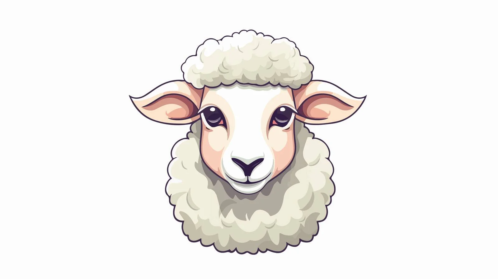 Adorable Sheep Lamb Cartoon Vector Illustration — free download from Dotvec