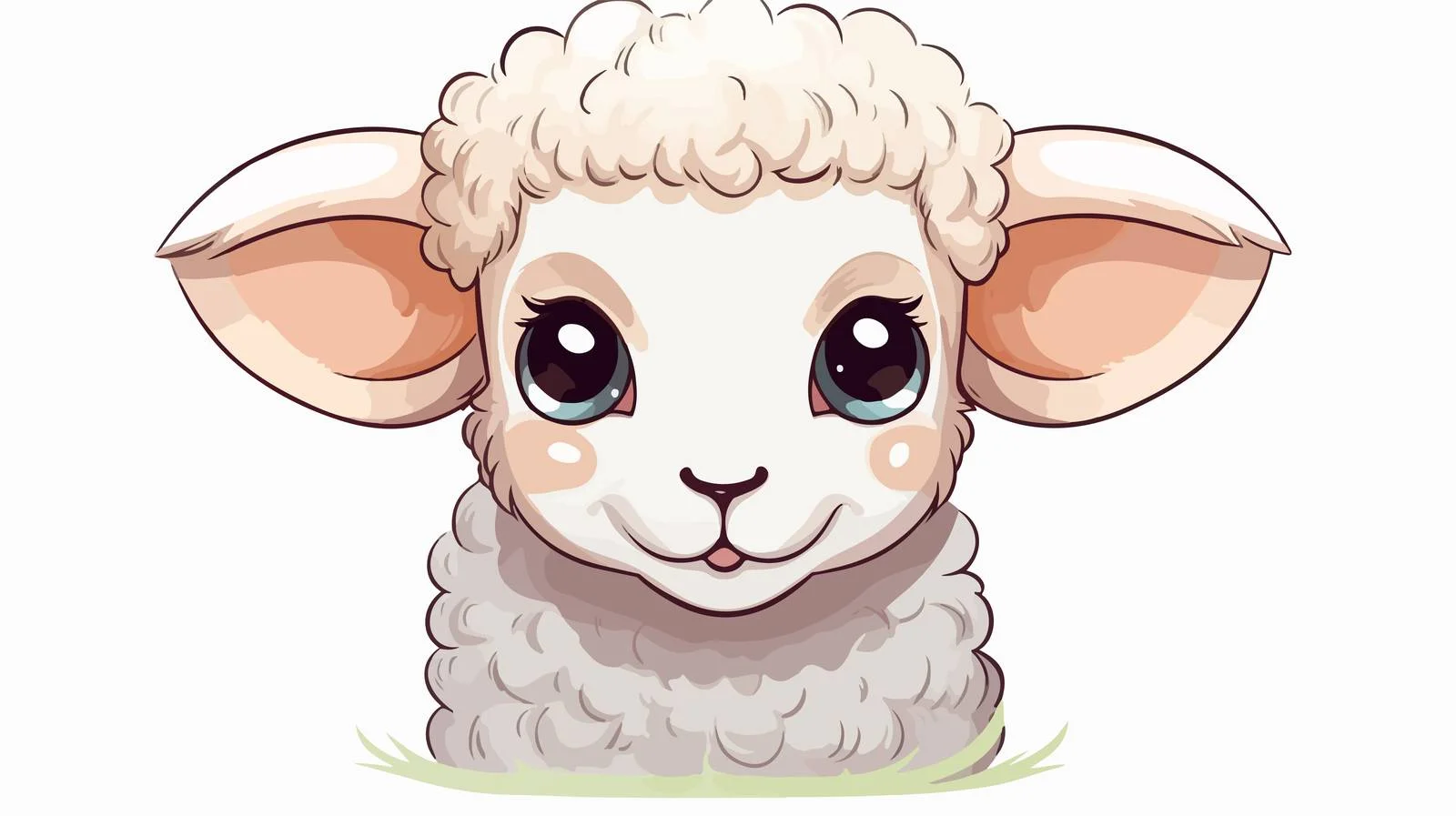 Cute Sheep Lamb Cartoon Vector Illustration — free download from Dotvec