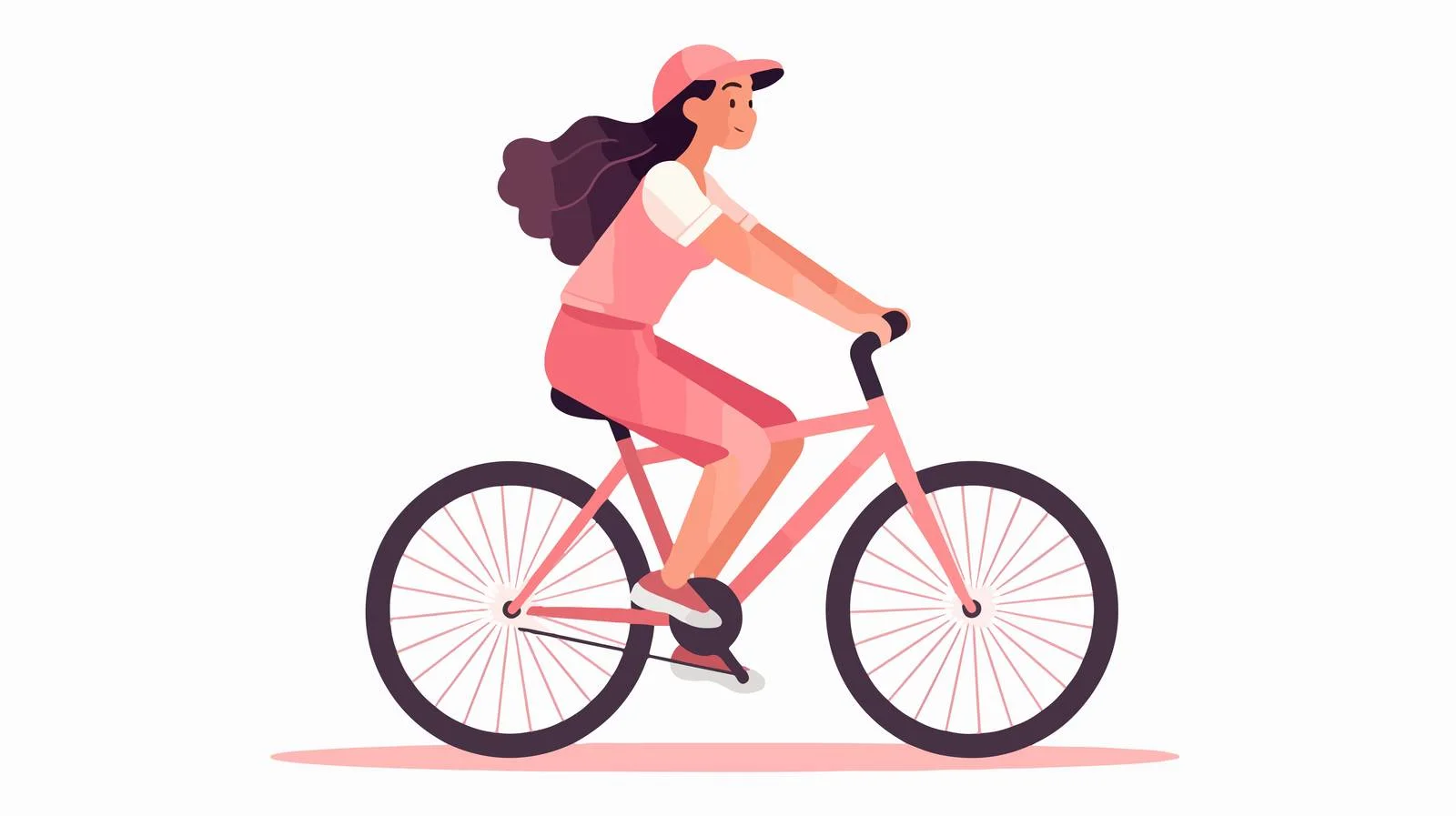 Cheerful teenage girl in trendy outfit — free download from Dotvec