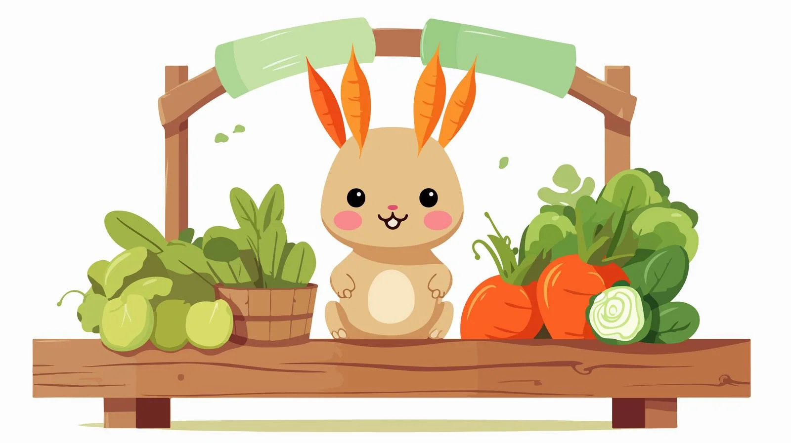 Adorable snail peddling produce at rural market — free download from Dotvec