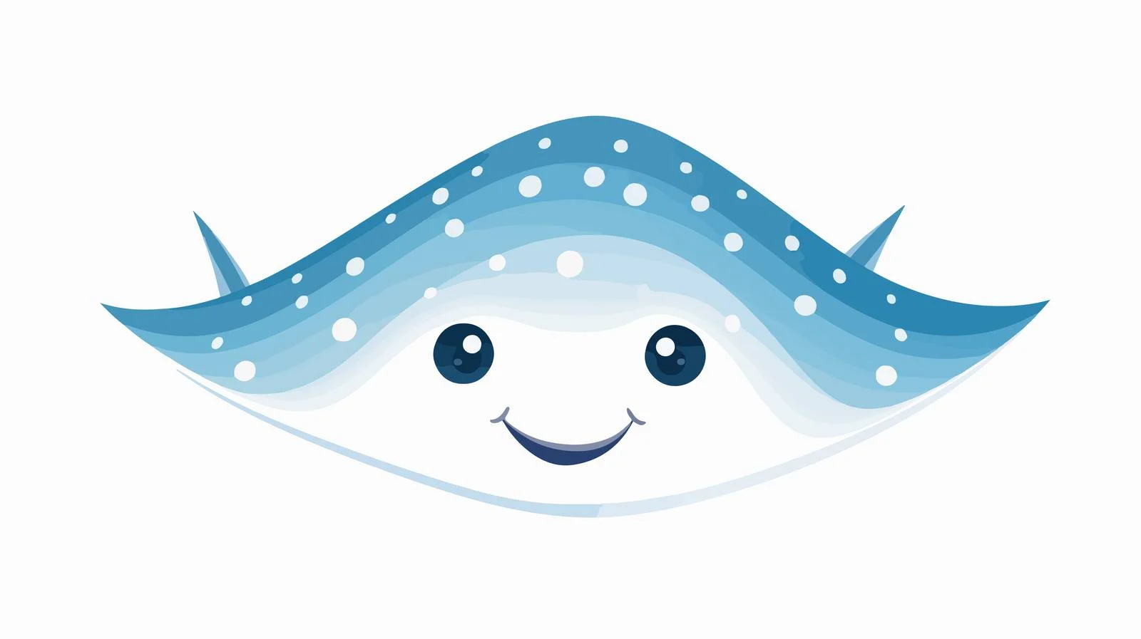 Adorable stingray in Nordic design underwater — free download from Dotvec