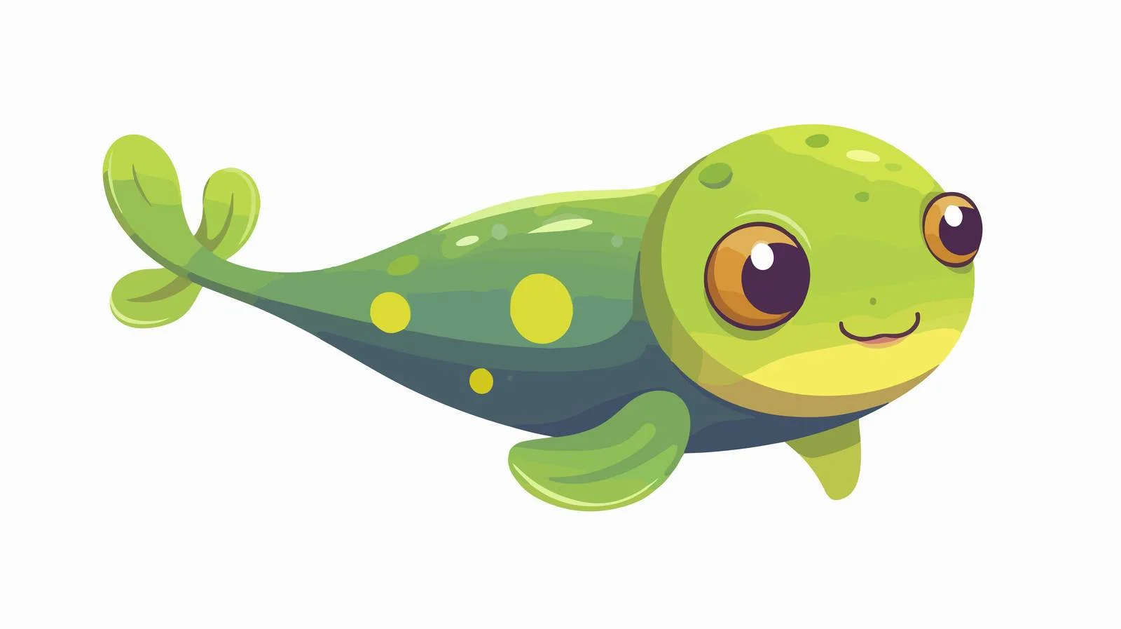 Adorable tadpole swimming in gentle water — free download from Dotvec