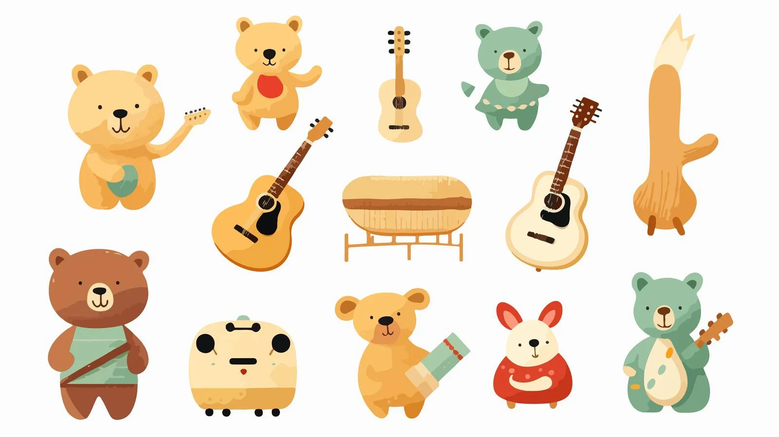 Colorful Stackable Plush Toys for Preschoolers — free download from Dotvec