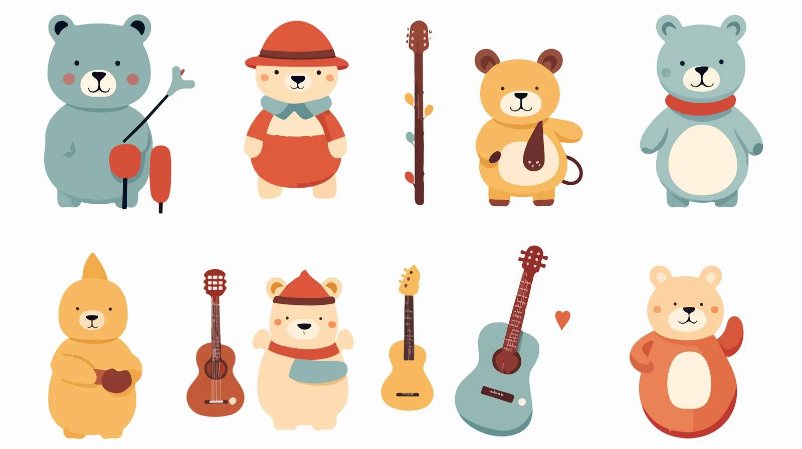 Adorable Stackable Plush Kids' Toy Set — free download from Dotvec