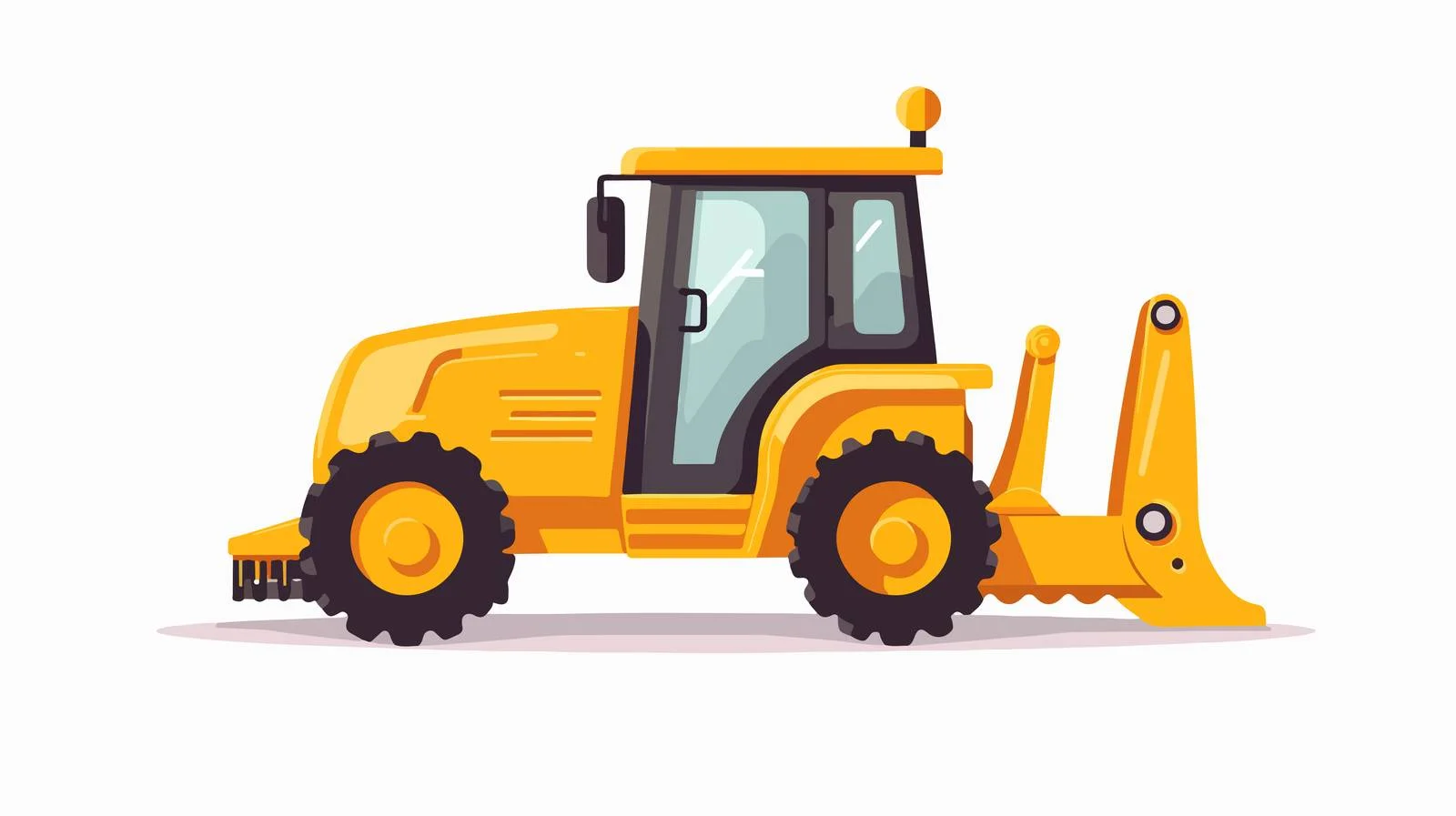 Adorable Tractor with Dipper Ladle — free download from Dotvec