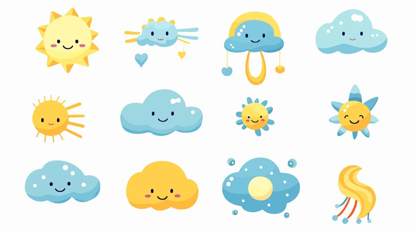 Weather Forecast Icon Set — free download from Dotvec