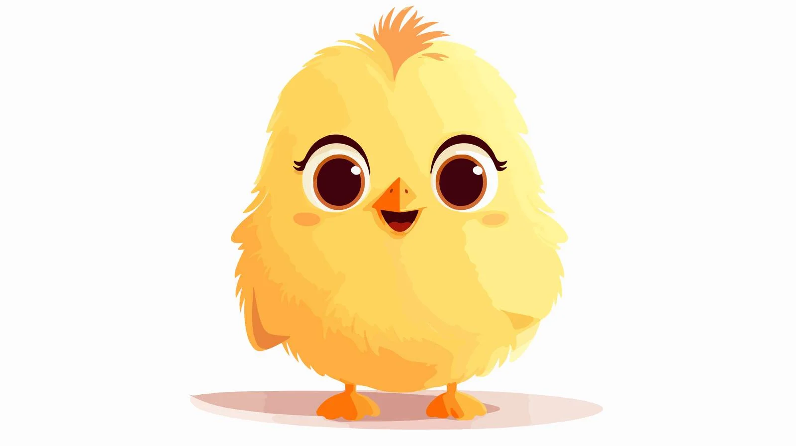 Cheerful yellow chick brings comedic delight — free download from Dotvec