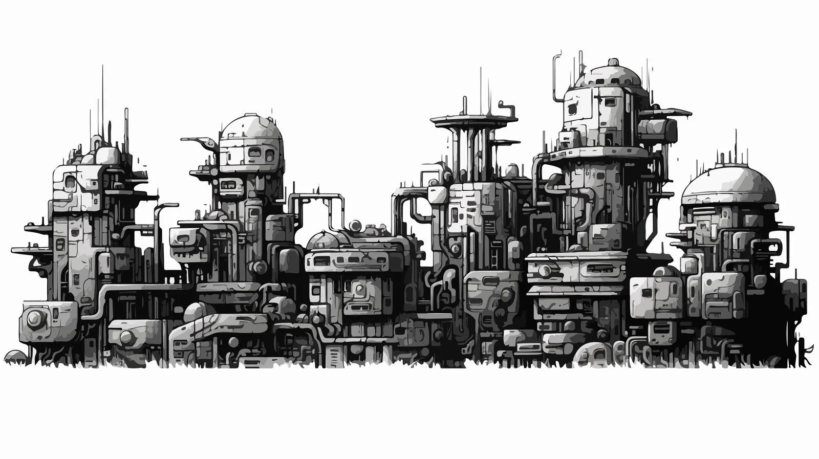 Futuristic Metropolis with Stunning Architectural Marvels — free download from Dotvec