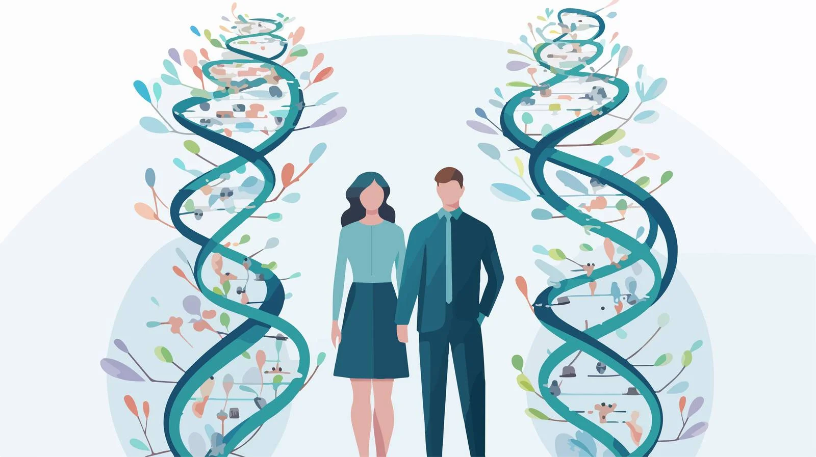 Genetic Diversity Shown by Two Individuals — free download from Dotvec