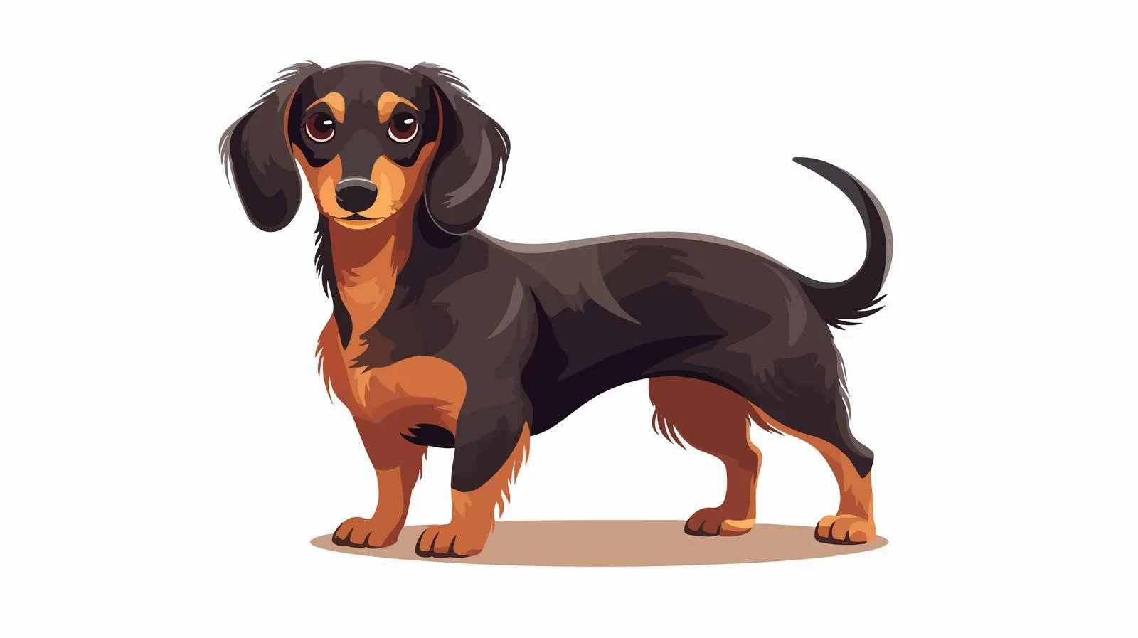 Elegant Dachshund: A Hunting Companion — free download from Dotvec