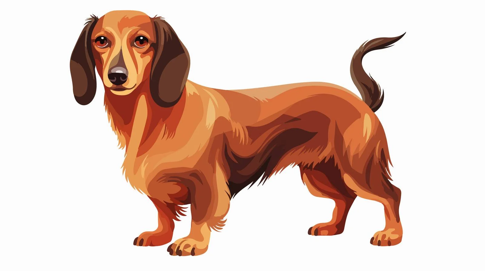 Graceful Dachshund - Excellent Scenthound Companion — free download from Dotvec